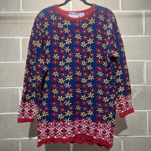 Vintage Floral Yoyo Sweater